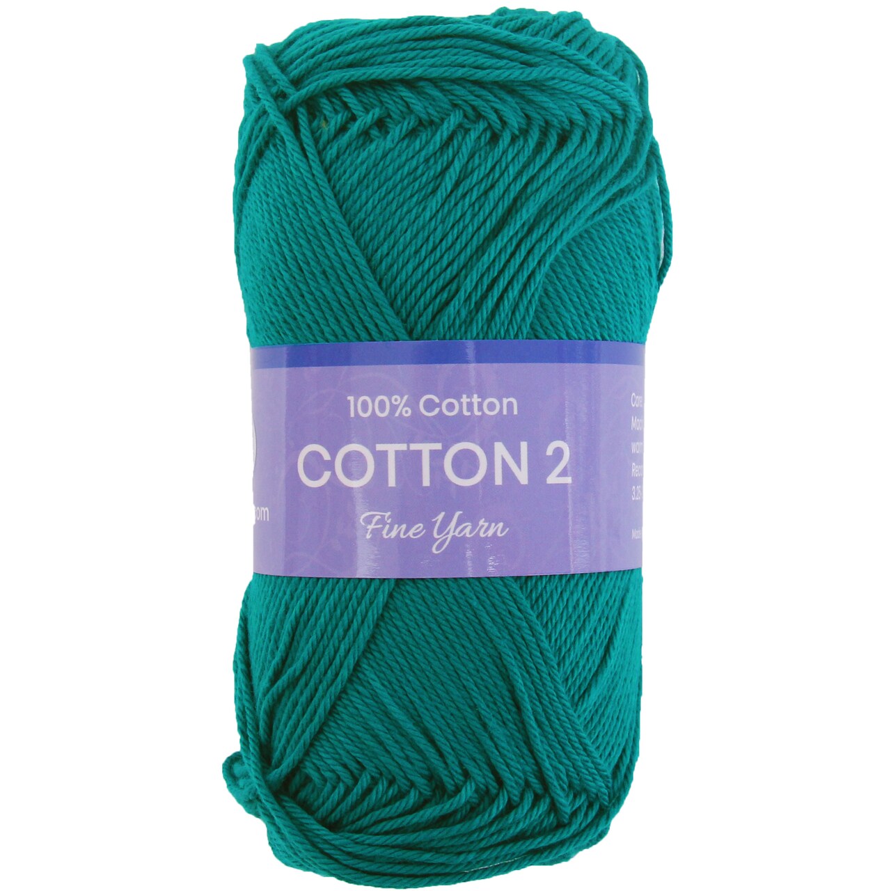 Threadart 100% Pure Cotton Crochet Yarn Size 2 | 50 gram Skeins |165 yds per Skein | Fine #2 | Singles, 3 Packs, & 6 Packs